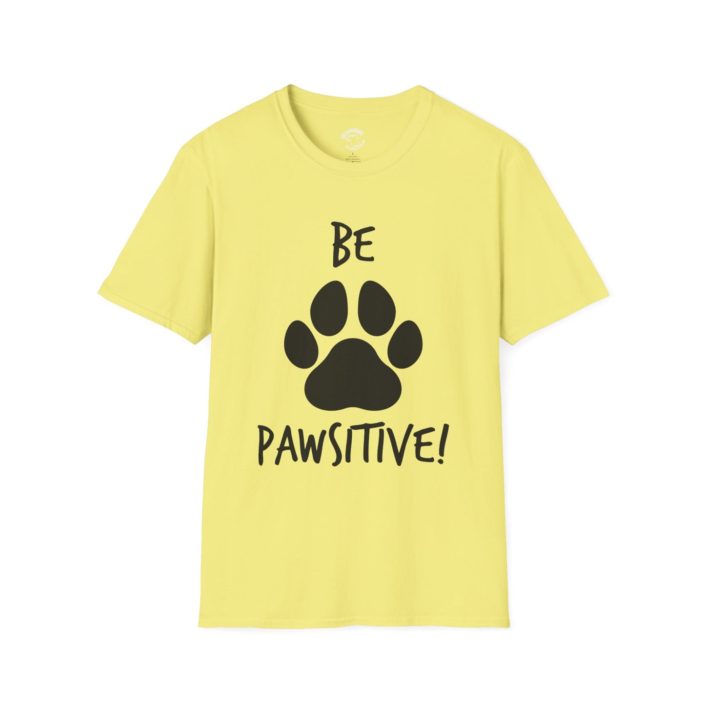 Be Pawsitive Paw Print T-Shirt