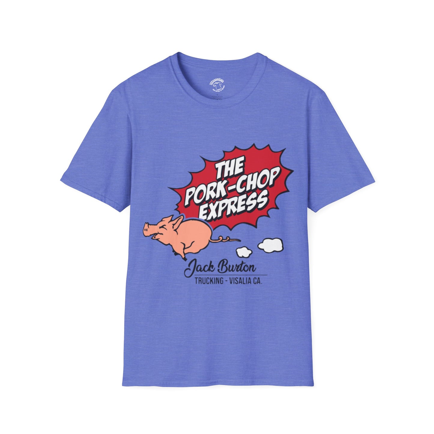 Pork-Chop Express T-Shirt — Retro Trucking Pig Graphic Tee