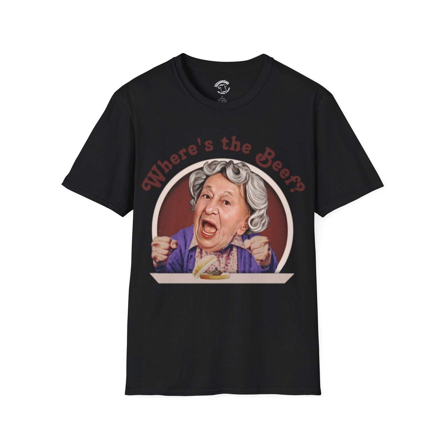 T-Shirt — "Where's the Beef?" Funny Retro Grandma Graphic Tee