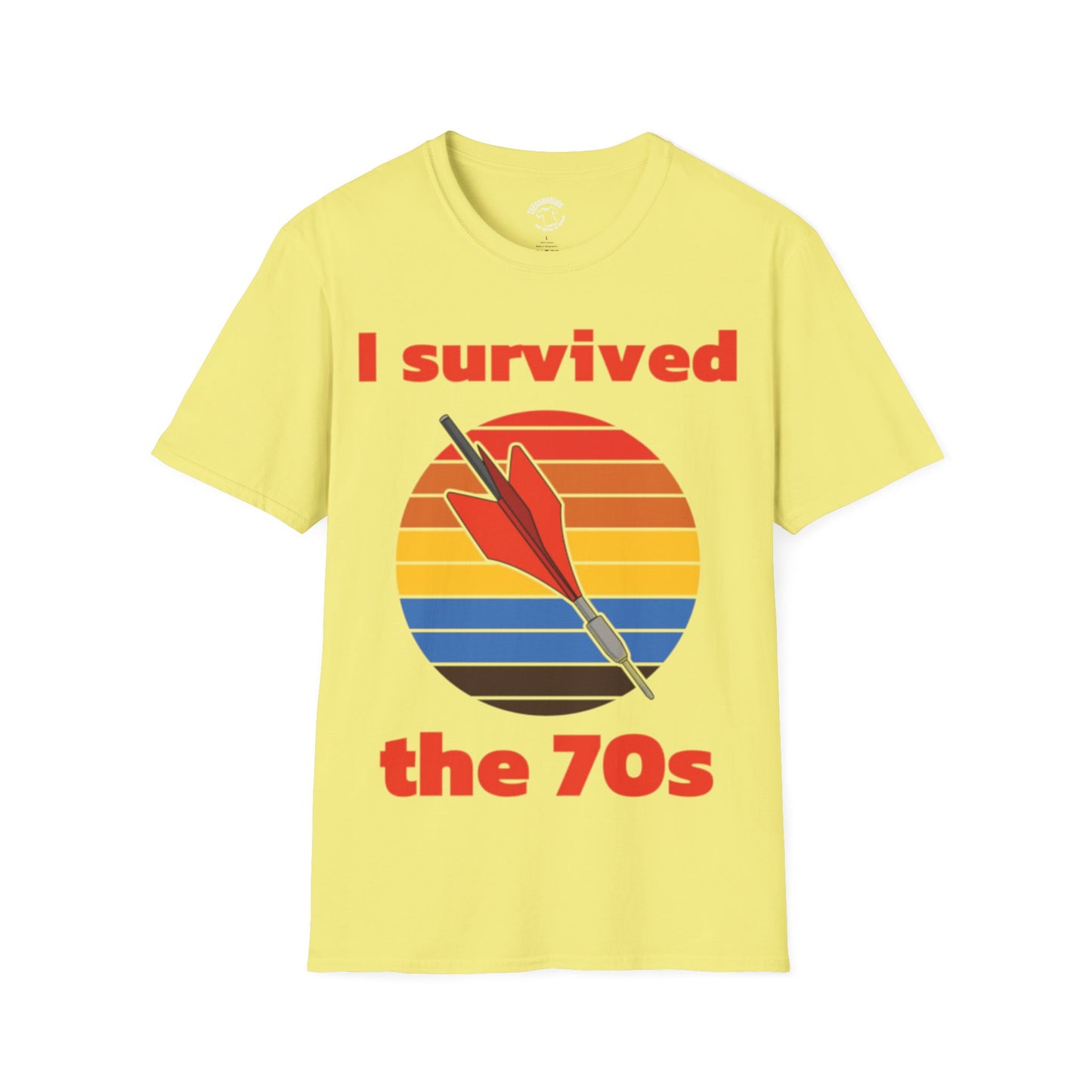 I Survived the 70s Retro T-Shirt — Vintage Sunset Graphic Tee