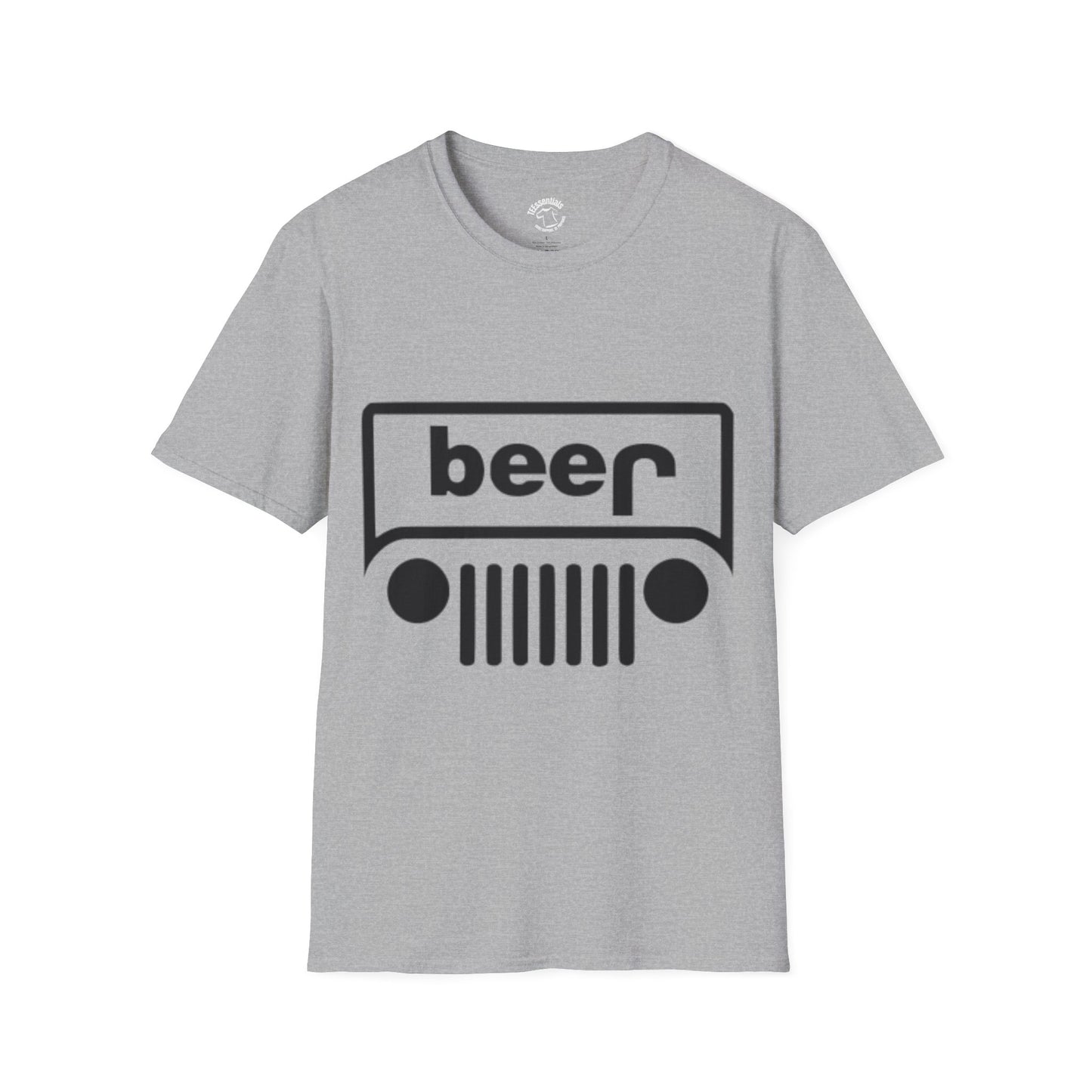 Beer Jeep T-Shirt — Funny Off-Road Beer Logo Tee