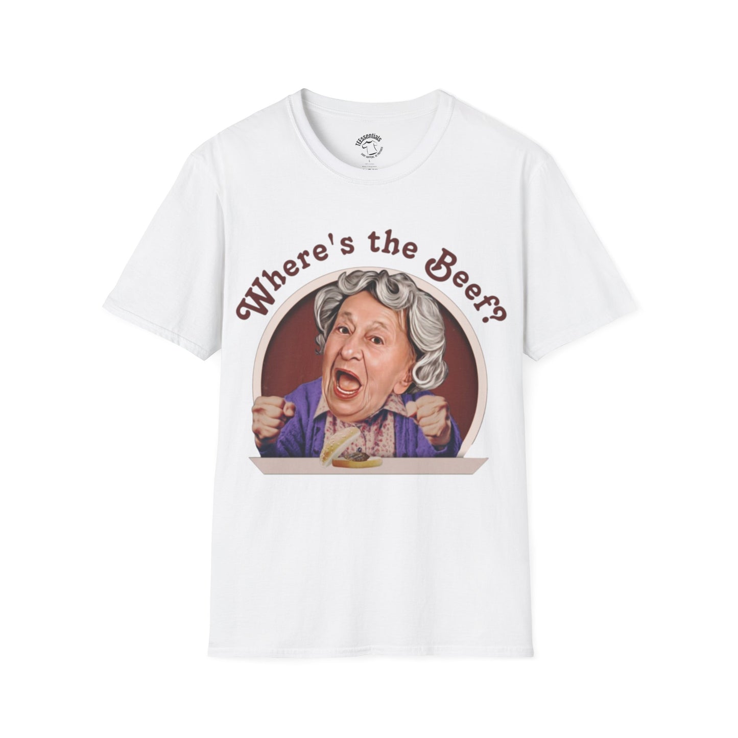 T-Shirt — "Where's the Beef?" Funny Retro Grandma Graphic Tee