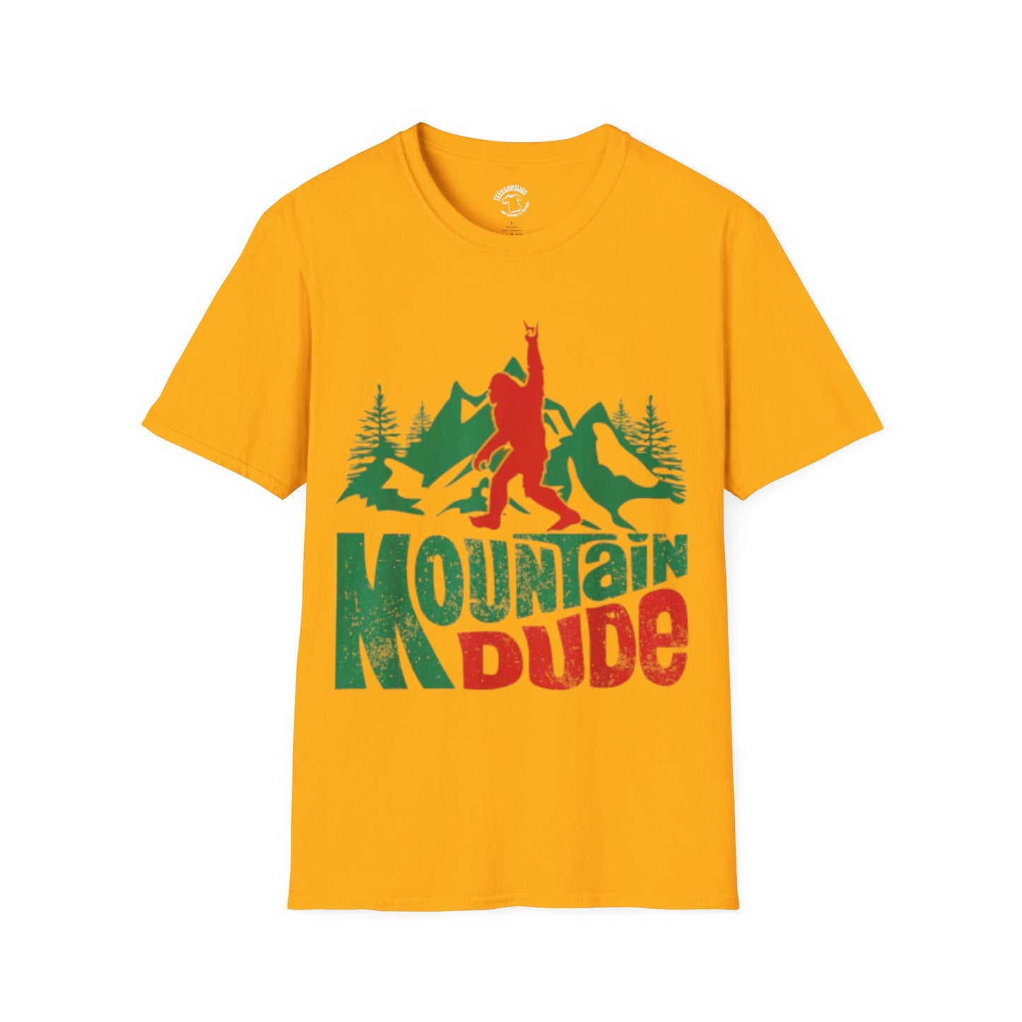 Mountain Dude T-Shirt – Retro Bigfoot Hiking Graphic Tee