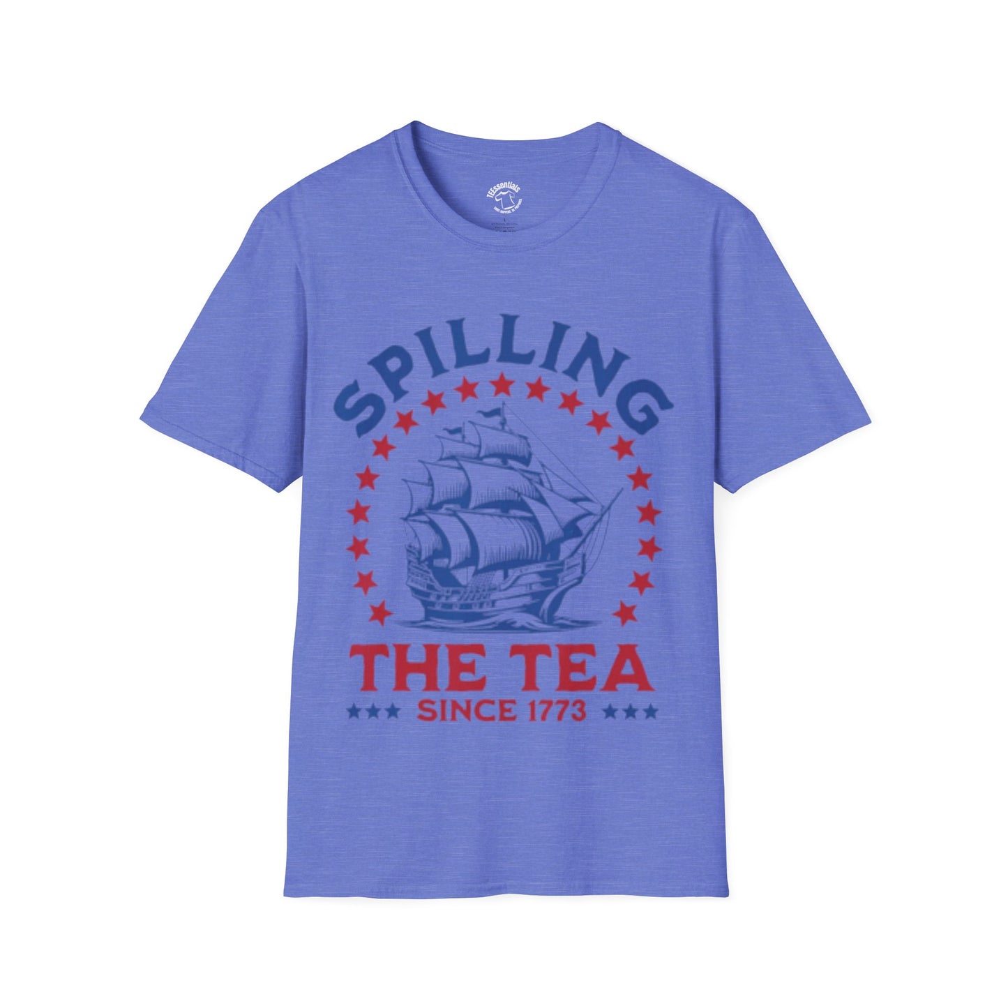 T-Shirt — "Spilling The Tea Since 1773" Patriotic Boston Tea Party Ship Tee