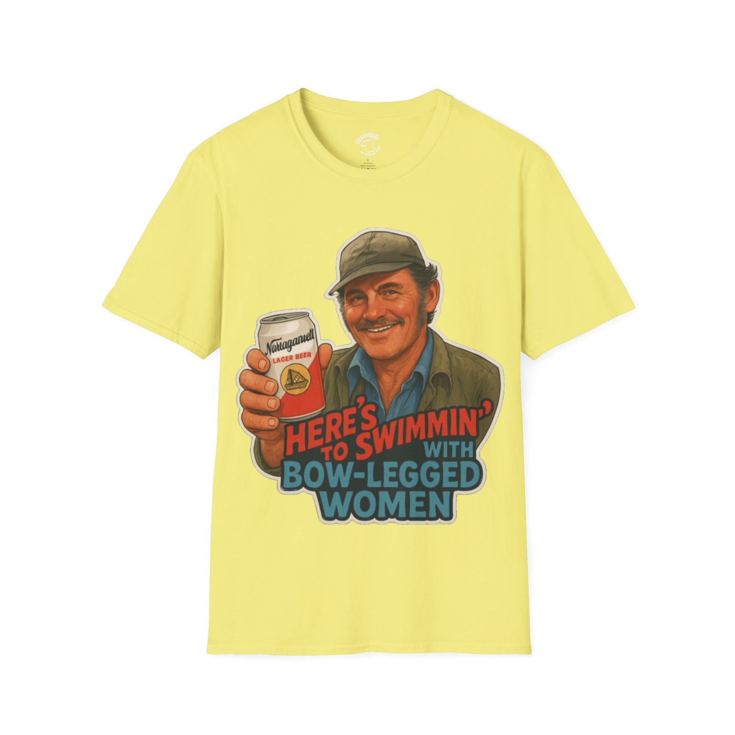 T-Shirt — Retro 'Here's to Swimmin' with Bow-Legged Women' Vintage Jaws