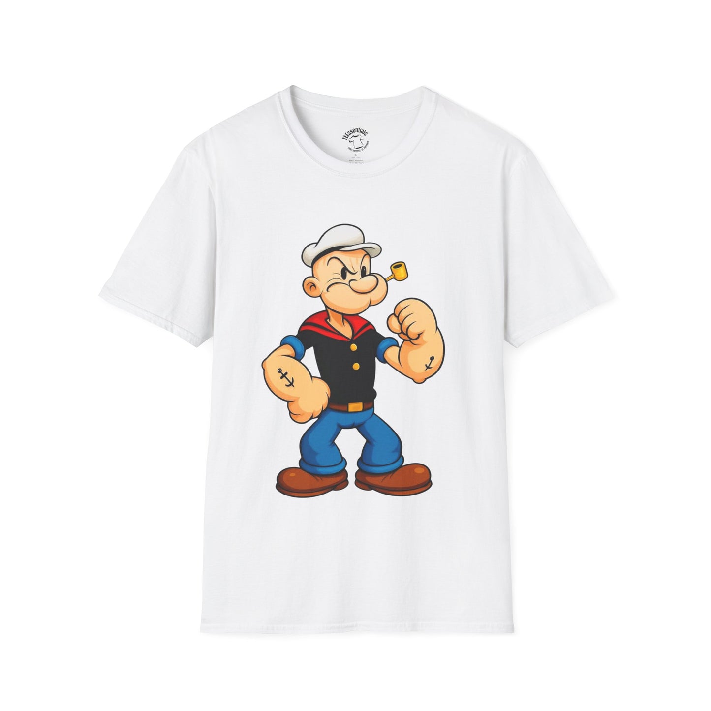 Cartoon Popeye the Sailor Character T-Shirt — Vintage Nautical Graphic Tee