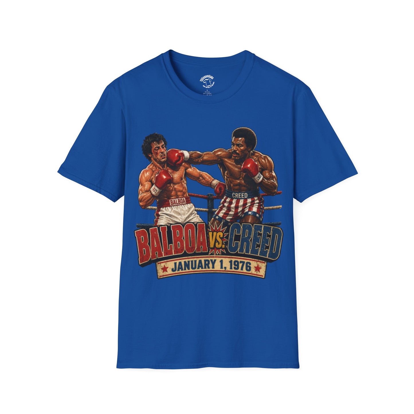 Boxing Match T-Shirt — "Balboa vs. Creed" Vintage Fight Poster Tee