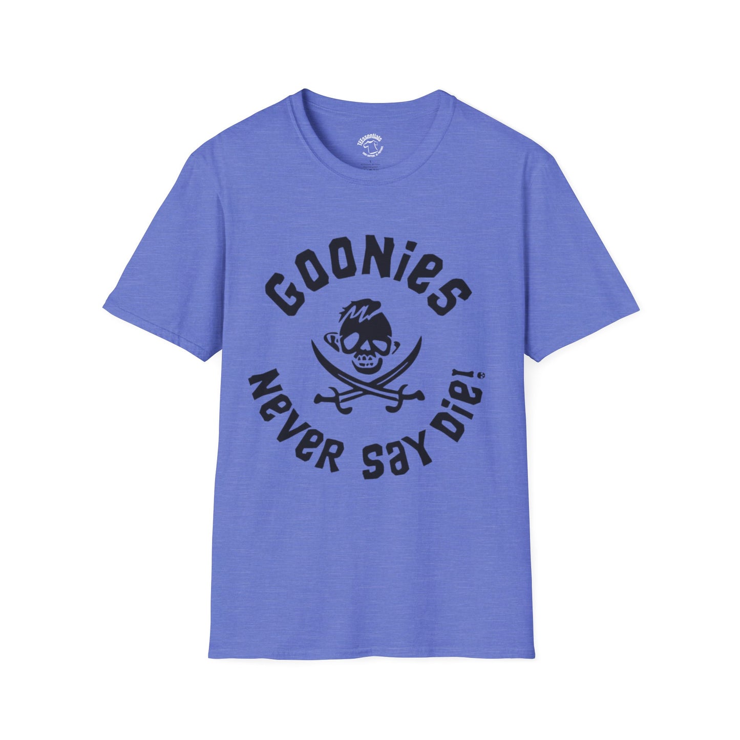 T-Shirt — "Goonies Never Say Die!" Retro Pirate Skull Tee