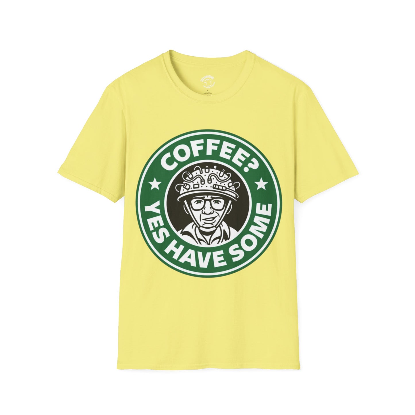 Coffee Yes Have Some T-Shirt — Funny Coffee Ghostbuster Logo Tee
