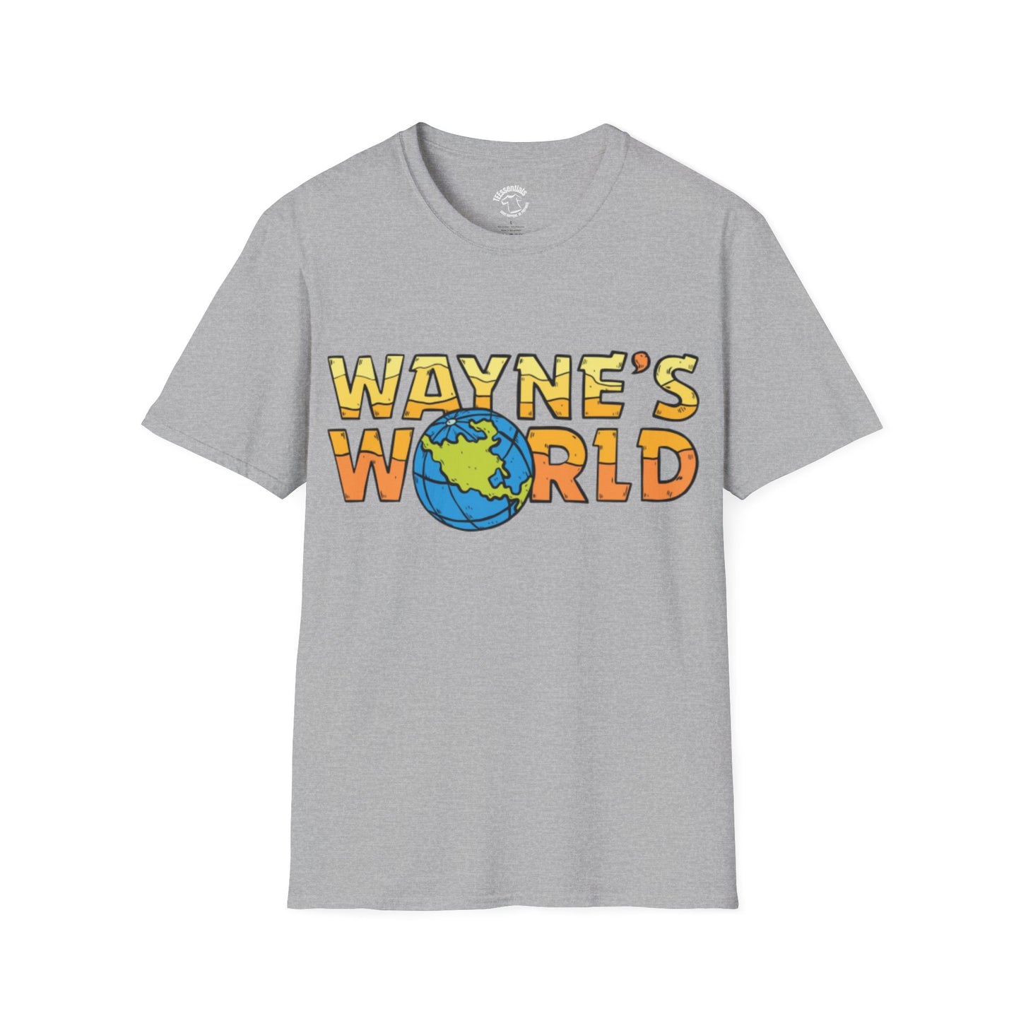 Wayne's World Graphic T-Shirt — Retro 90s Globe Logo Tee
