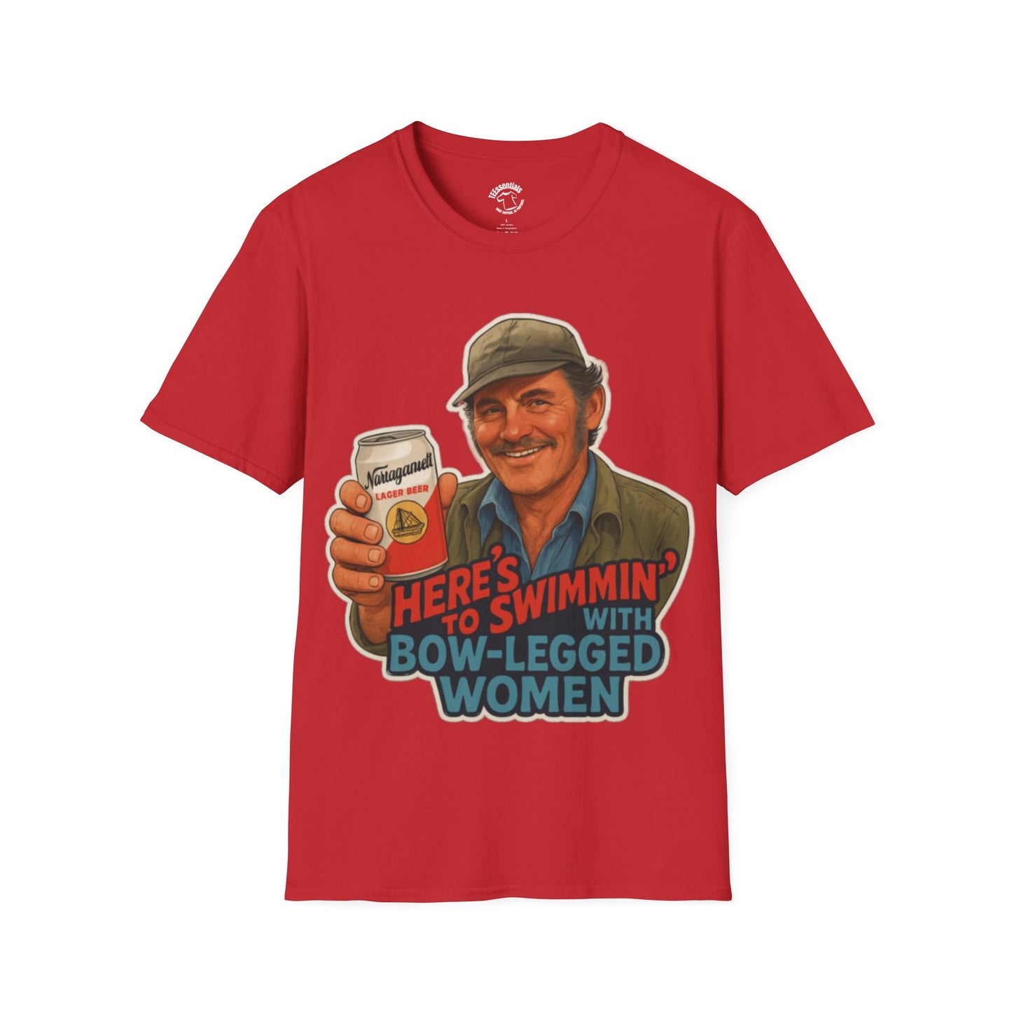 T-Shirt — Retro 'Here's to Swimmin' with Bow-Legged Women' Vintage Jaws
