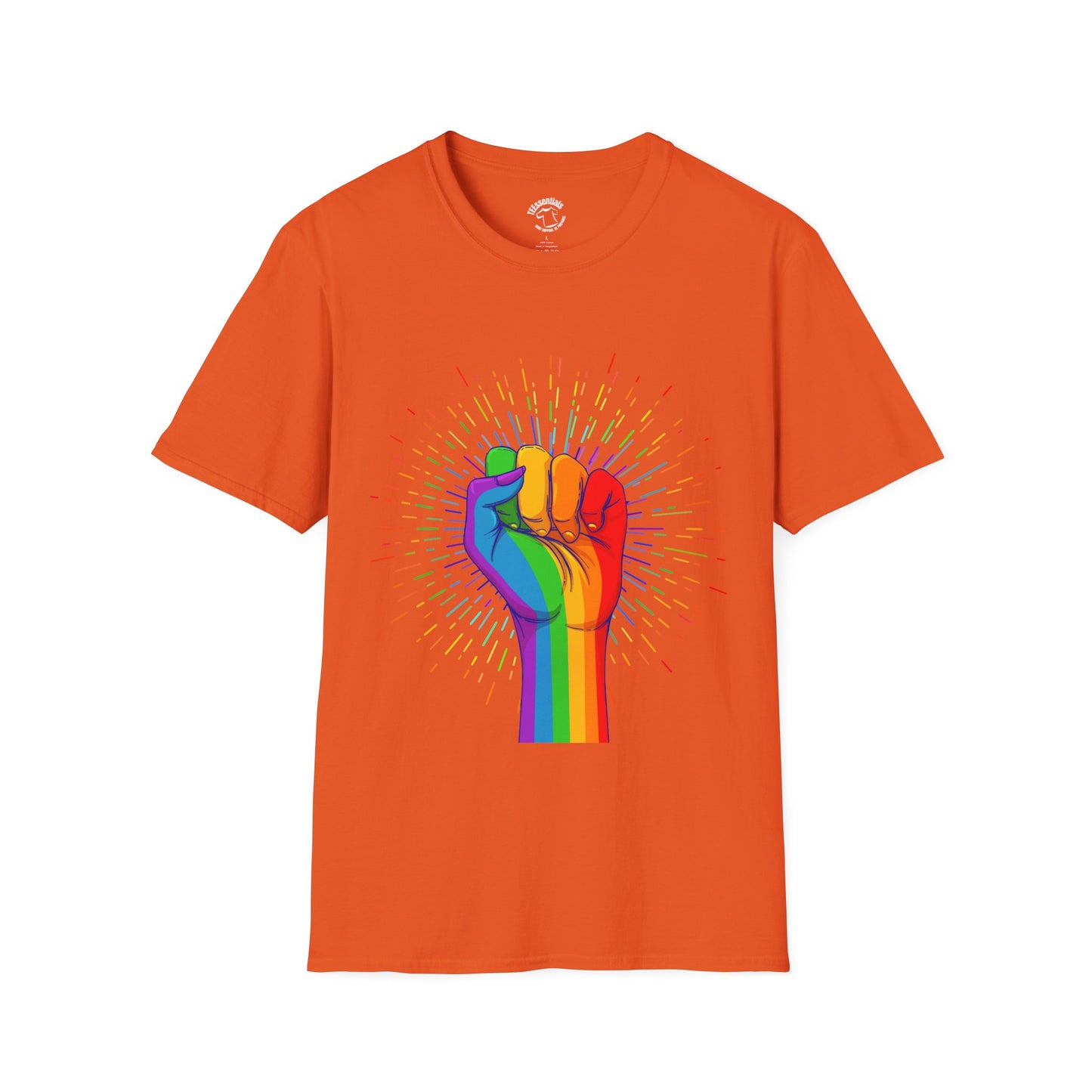 Rainbow Pride Fist T-Shirt — LGBTQ+ Equality Tee