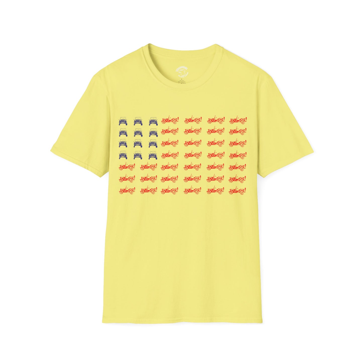 Freedom Jeep Flag T-Shirt — Retro American Jeep Design