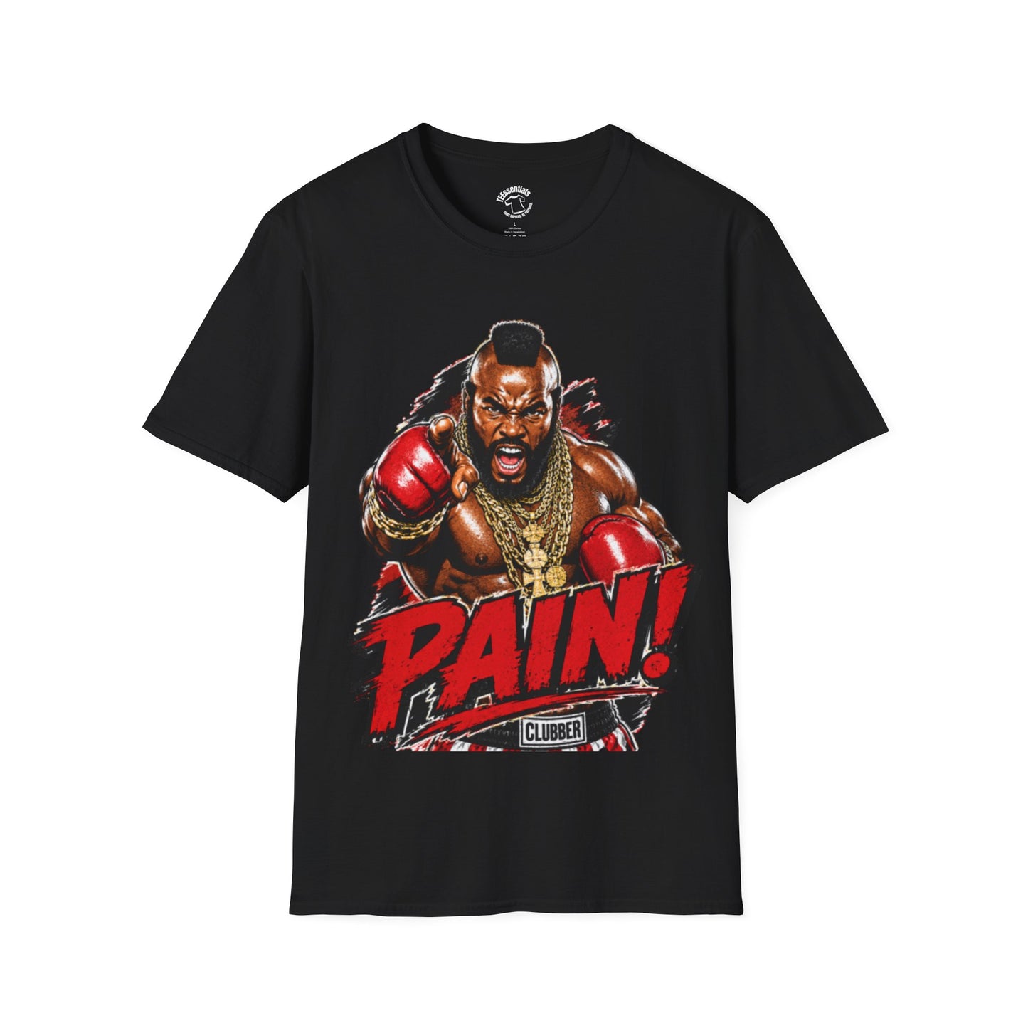 PAIN! Boxing Graphic T-Shirt — Rocky 3 Mr. T Clubber Lang