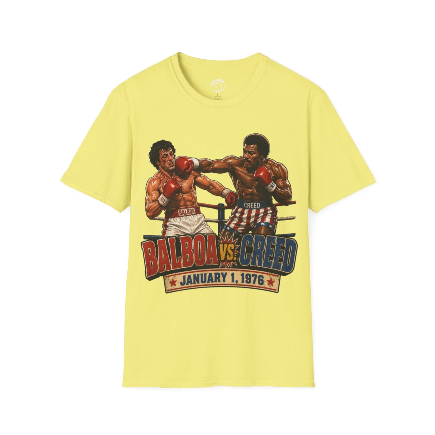 Boxing Match T-Shirt — "Balboa vs. Creed" Vintage Fight Poster Tee