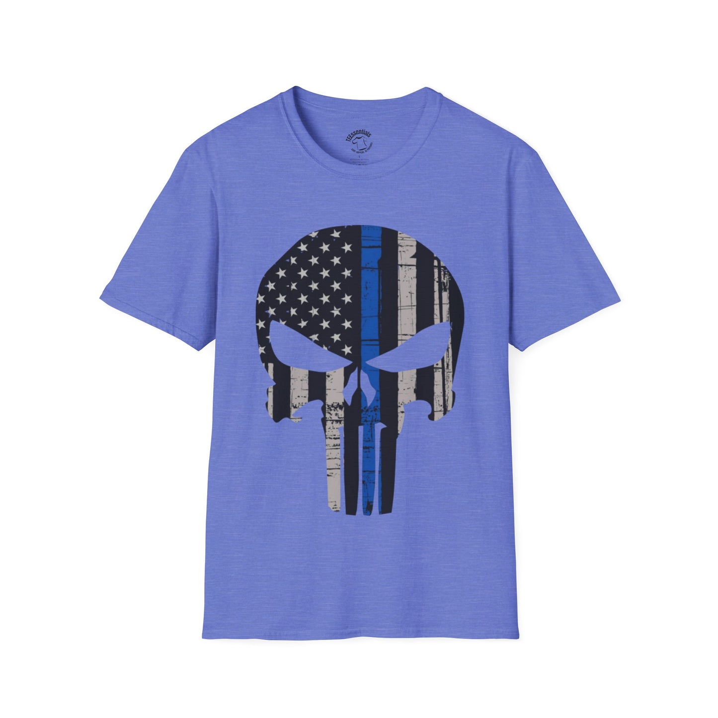 Punisher Skull Thin Blue Line T-Shirt