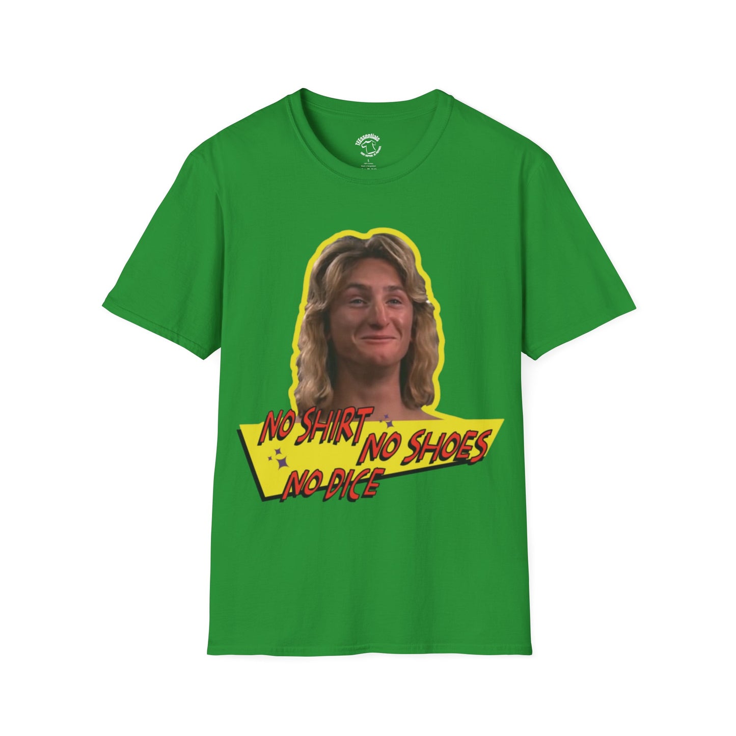 Graphic Fast Times T-Shirt — Retro 'No Shirt No Shoes No Dice' Tee