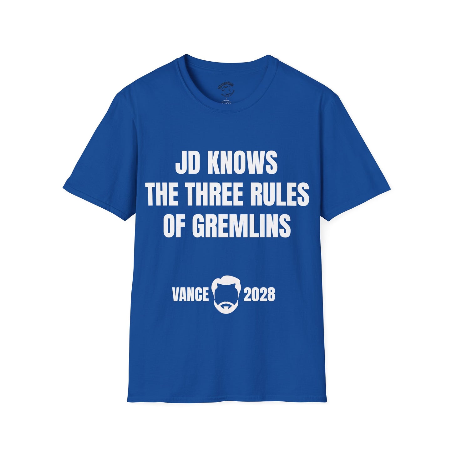JD Gremlins Rules T-Shirt — “JD Knows The Three Rules” Vance 2028