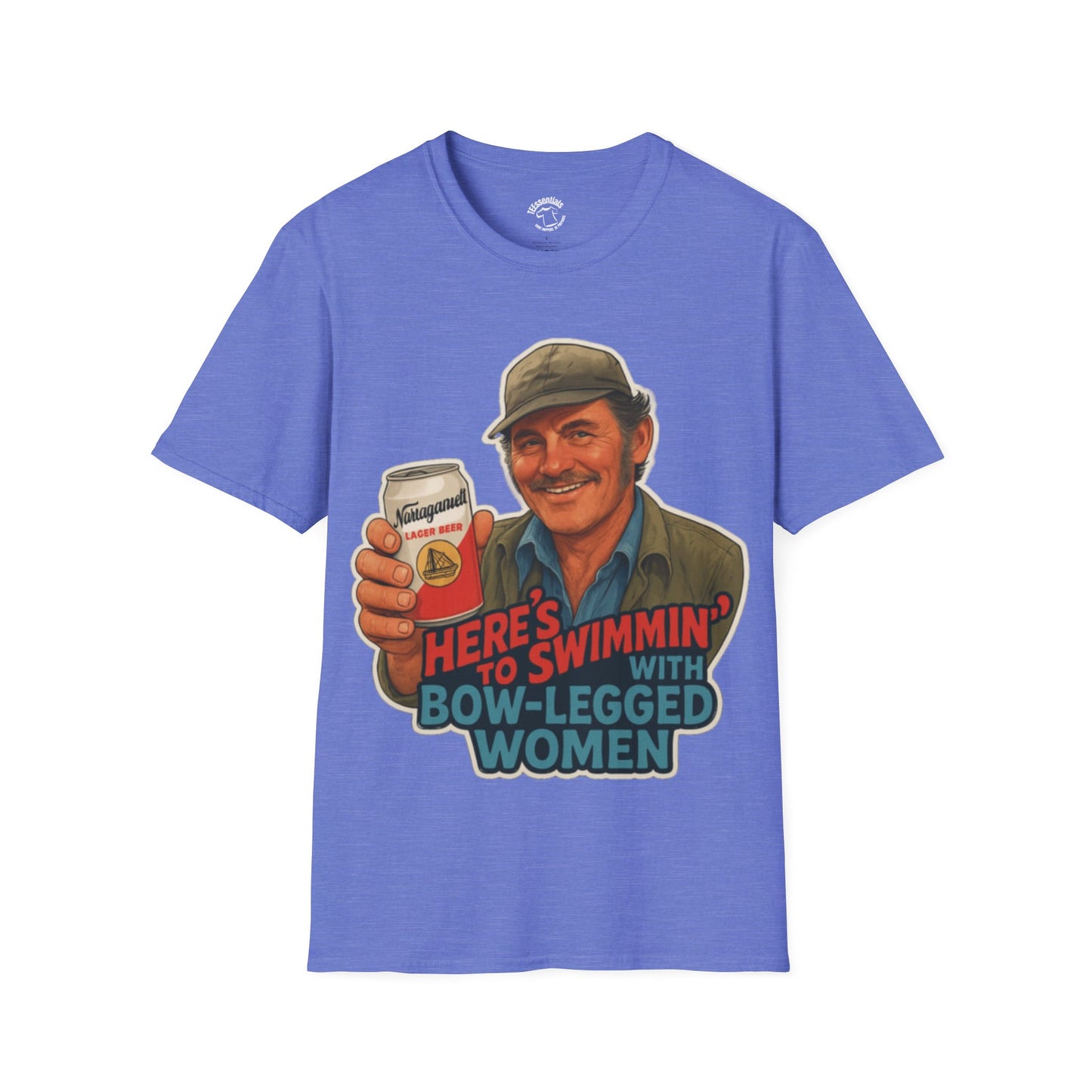 T-Shirt — Retro 'Here's to Swimmin' with Bow-Legged Women' Vintage Jaws