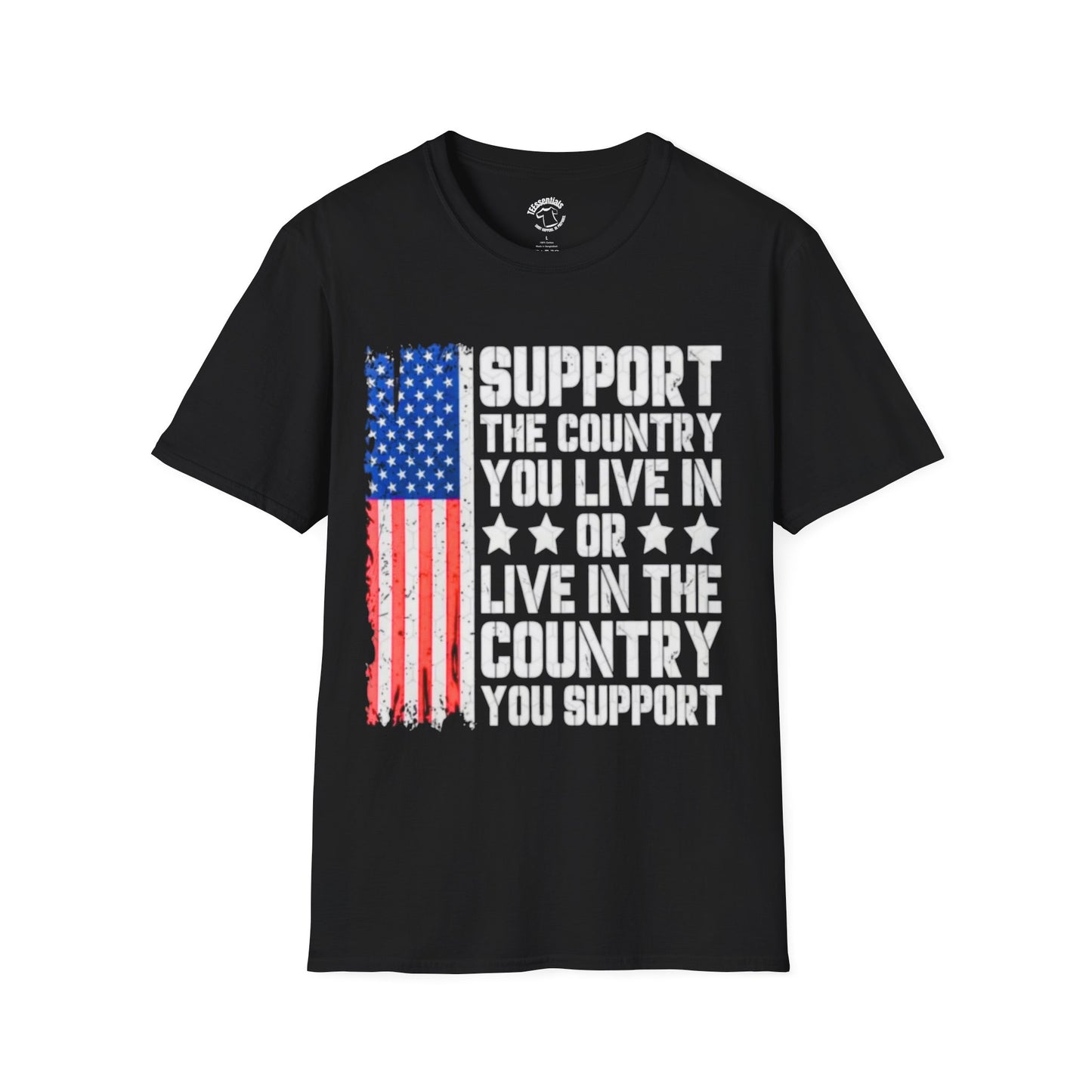 Support the Country T-Shirt — American Flag Patriotic Tee