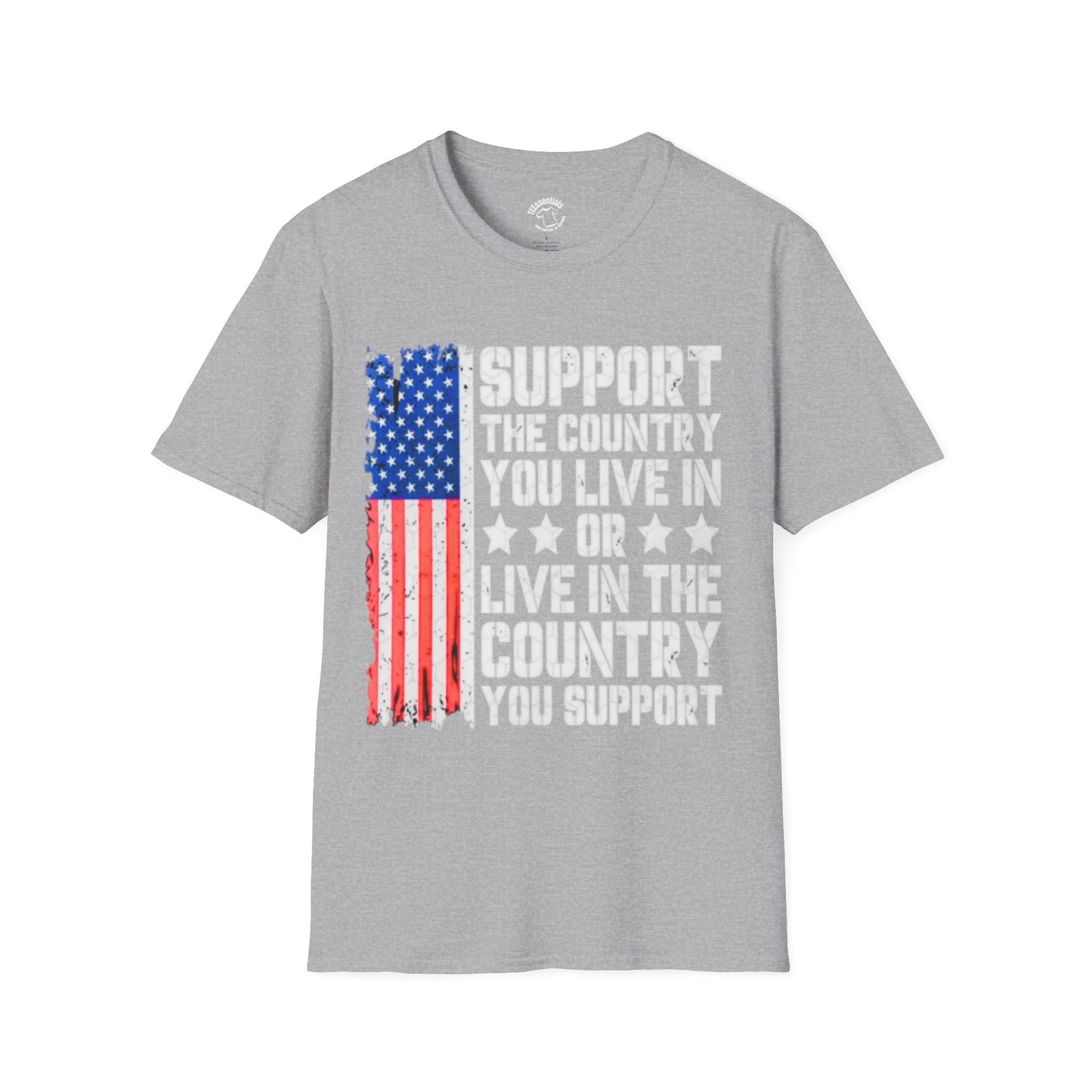 Support the Country T-Shirt — American Flag Patriotic Tee
