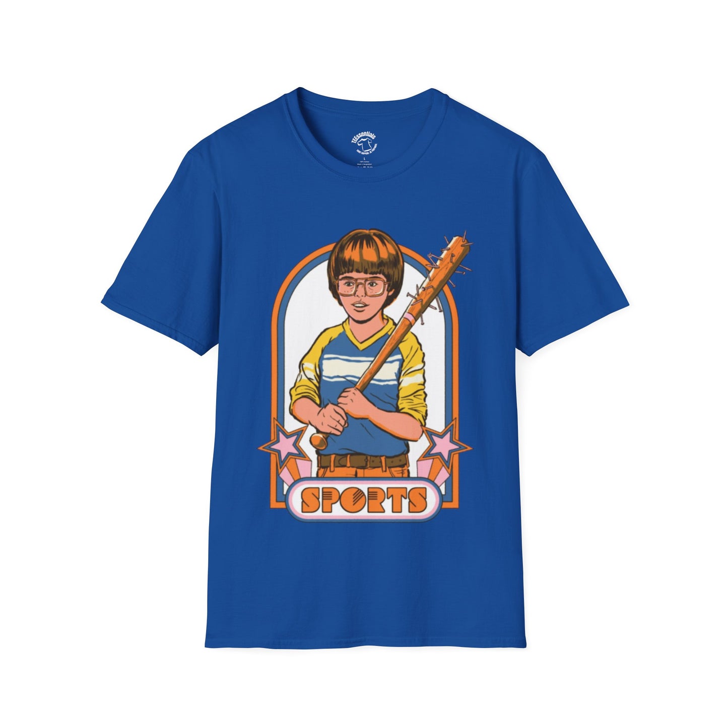 Retro 'Sports' Baseball Bat Kid Graphic T-Shirt
