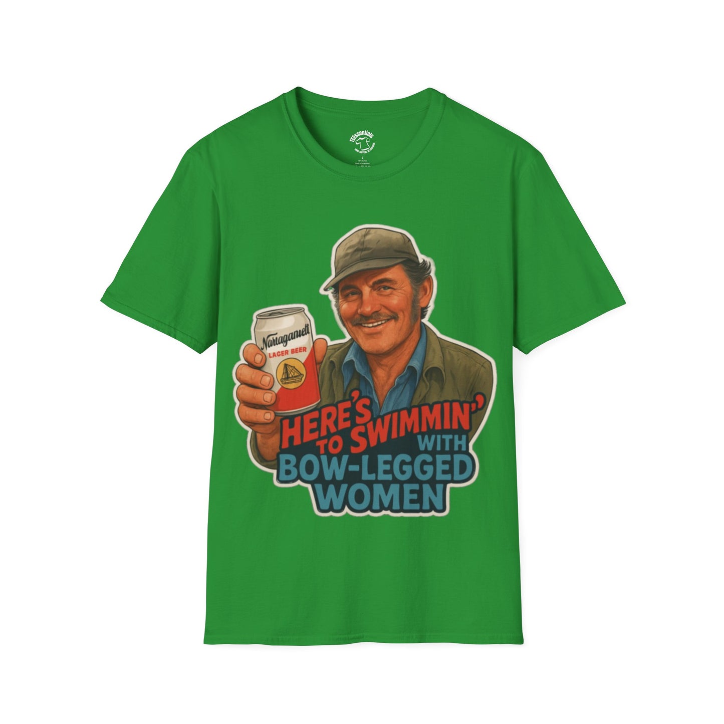 T-Shirt — Retro 'Here's to Swimmin' with Bow-Legged Women' Vintage Jaws