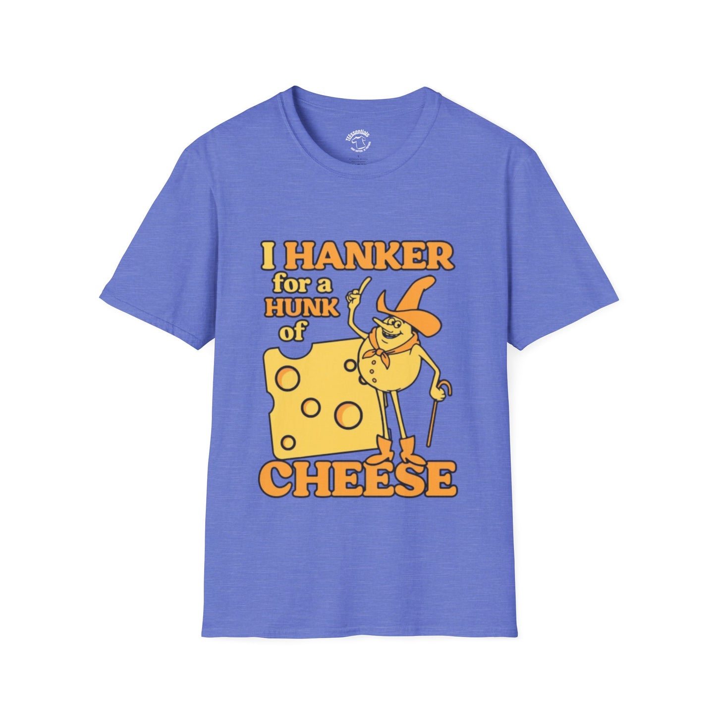 Cheese Hunk T-Shirt — "I Hanker for a Hunk of Cheese" Vintage Cartoon Tee