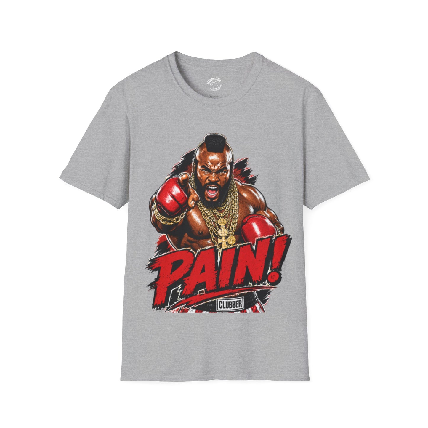 PAIN! Boxing Graphic T-Shirt — Rocky 3 Mr. T Clubber Lang