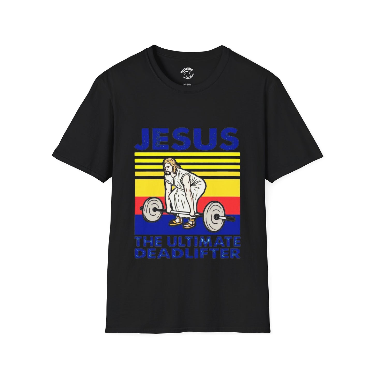 Jesus The Ultimate Deadlifter Tee — Christian Fitness Graphic T-Shirt