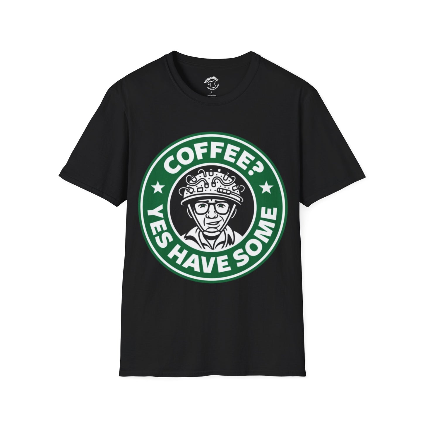 Coffee Yes Have Some T-Shirt — Funny Coffee Ghostbuster Logo Tee