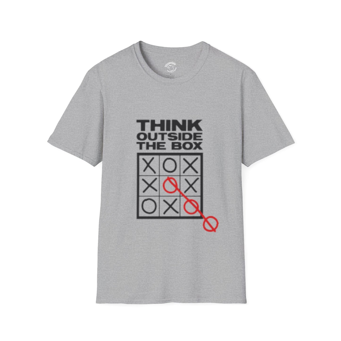 Think Outside the Box T-Shirt — Tic-Tac-Toe Creative Humor Tee