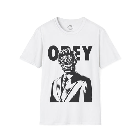 Obey Face Graphic T-Shirt — Retro Sci‑Fi Streetwear