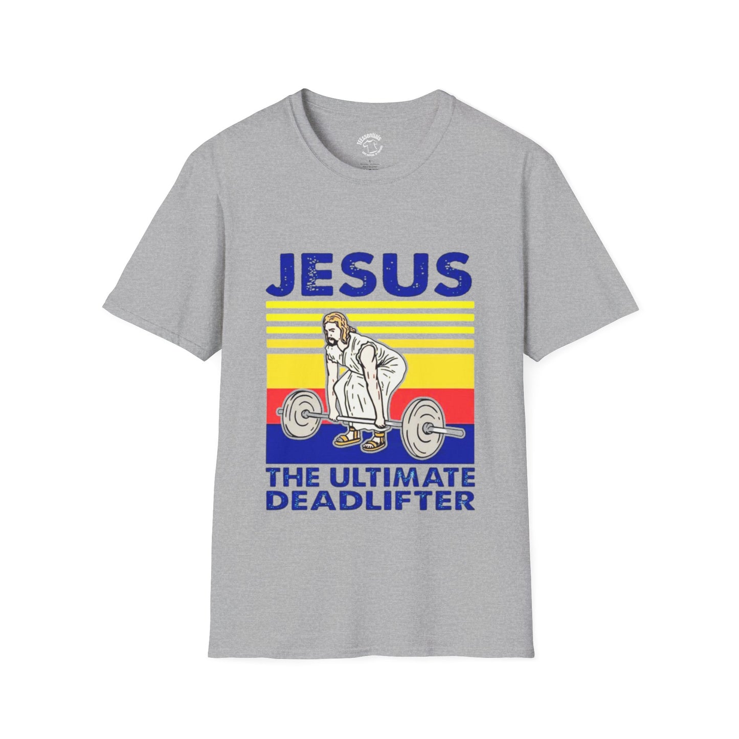 Jesus The Ultimate Deadlifter Tee — Christian Fitness Graphic T-Shirt