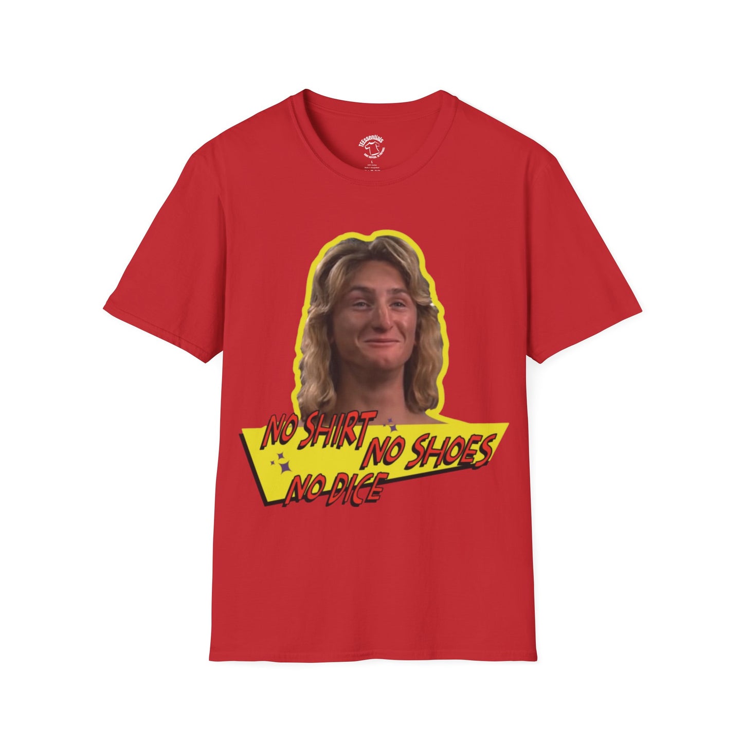Graphic Fast Times T-Shirt — Retro 'No Shirt No Shoes No Dice' Tee