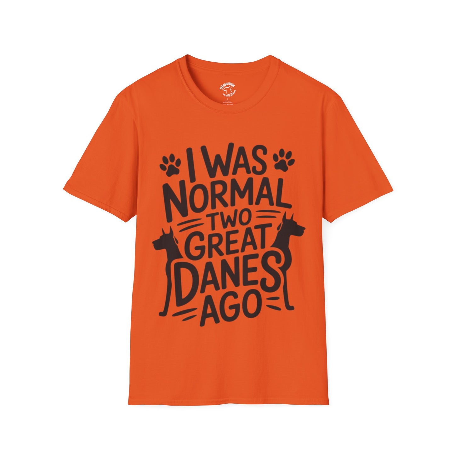 Great Danes Tee — "I Was Normal Two Great Danes Ago" Dog Lover T-Shirt