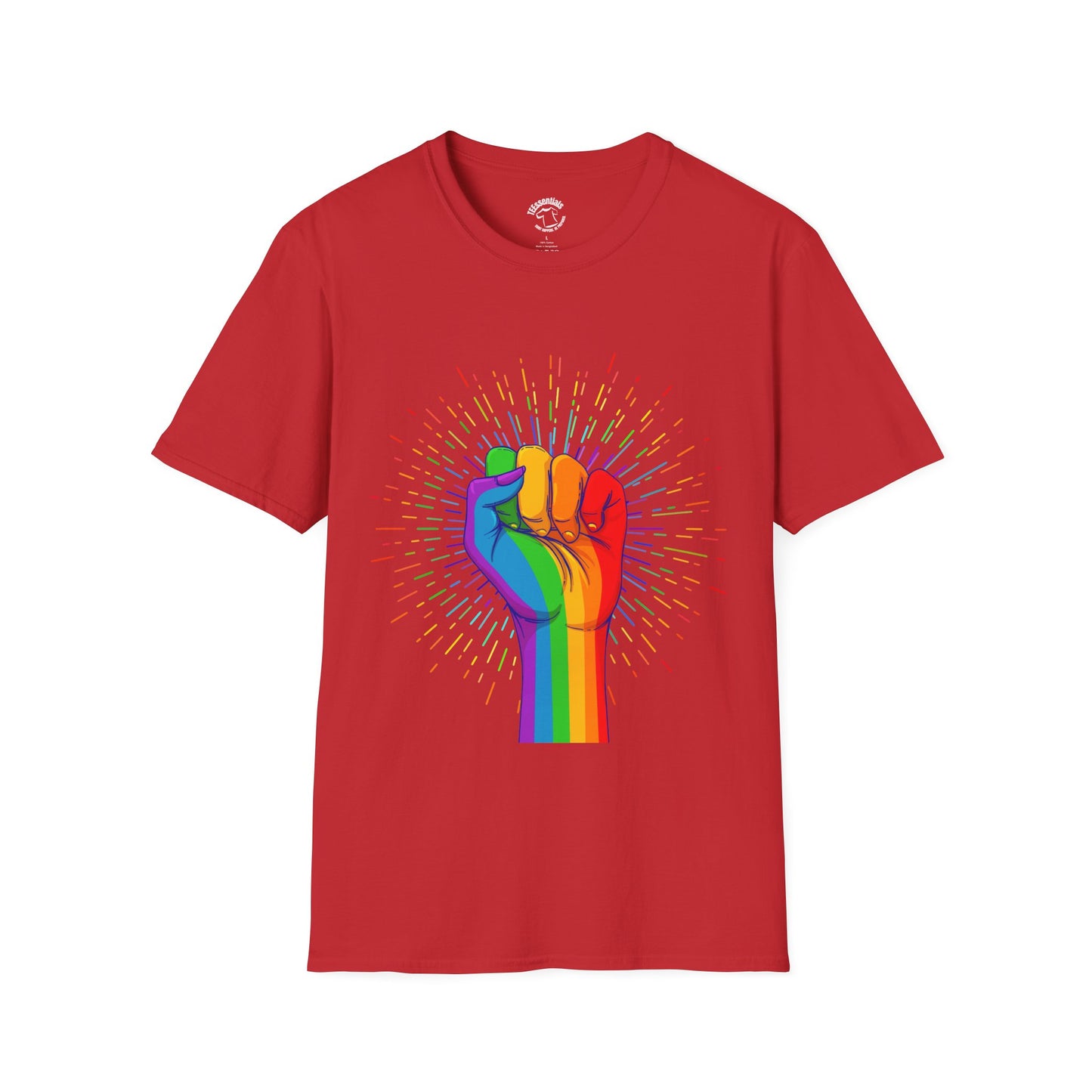 Rainbow Pride Fist T-Shirt — LGBTQ+ Equality Tee