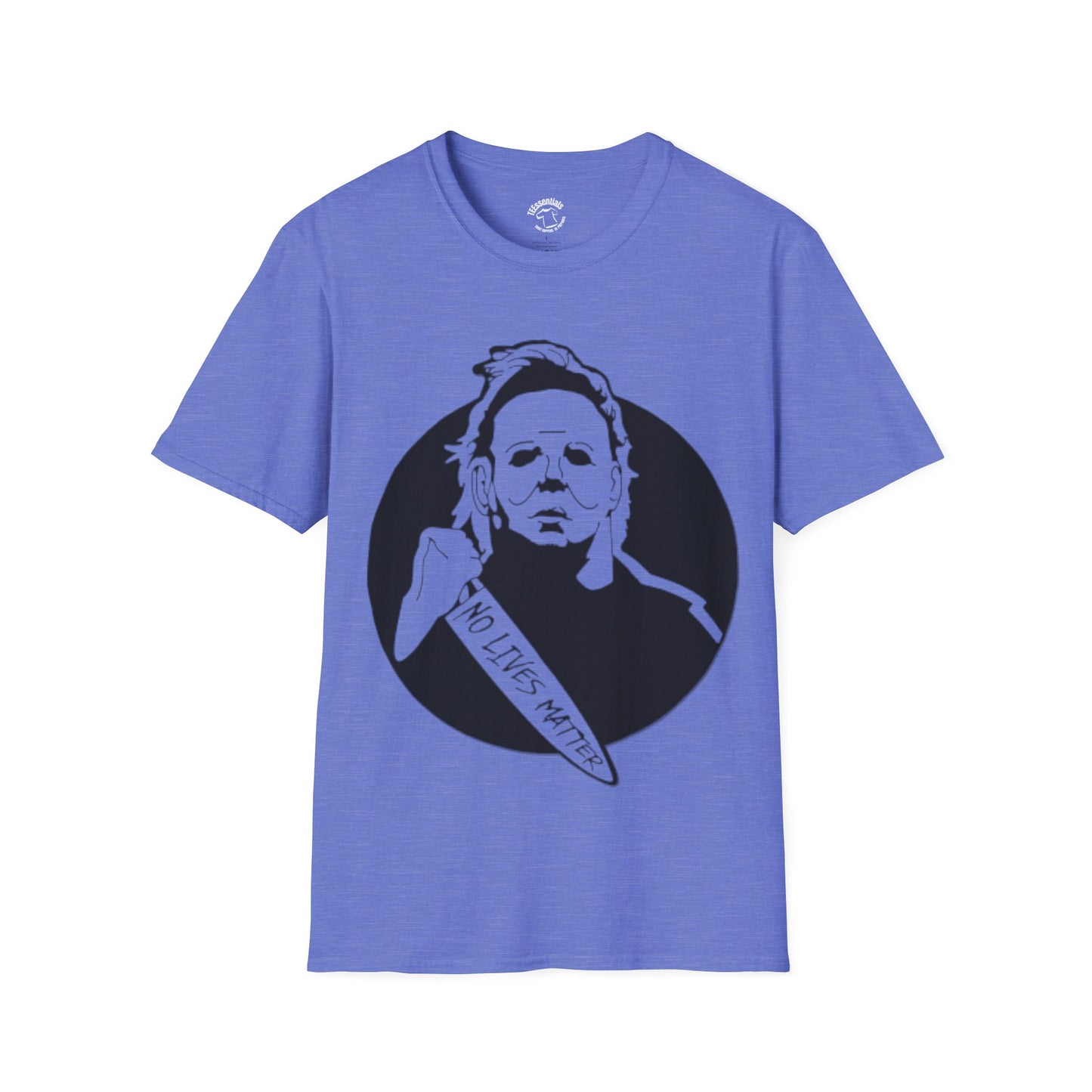 Michael Myers Knife T-Shirt — Horror Mask Graphic Tee (No Lives Matter)