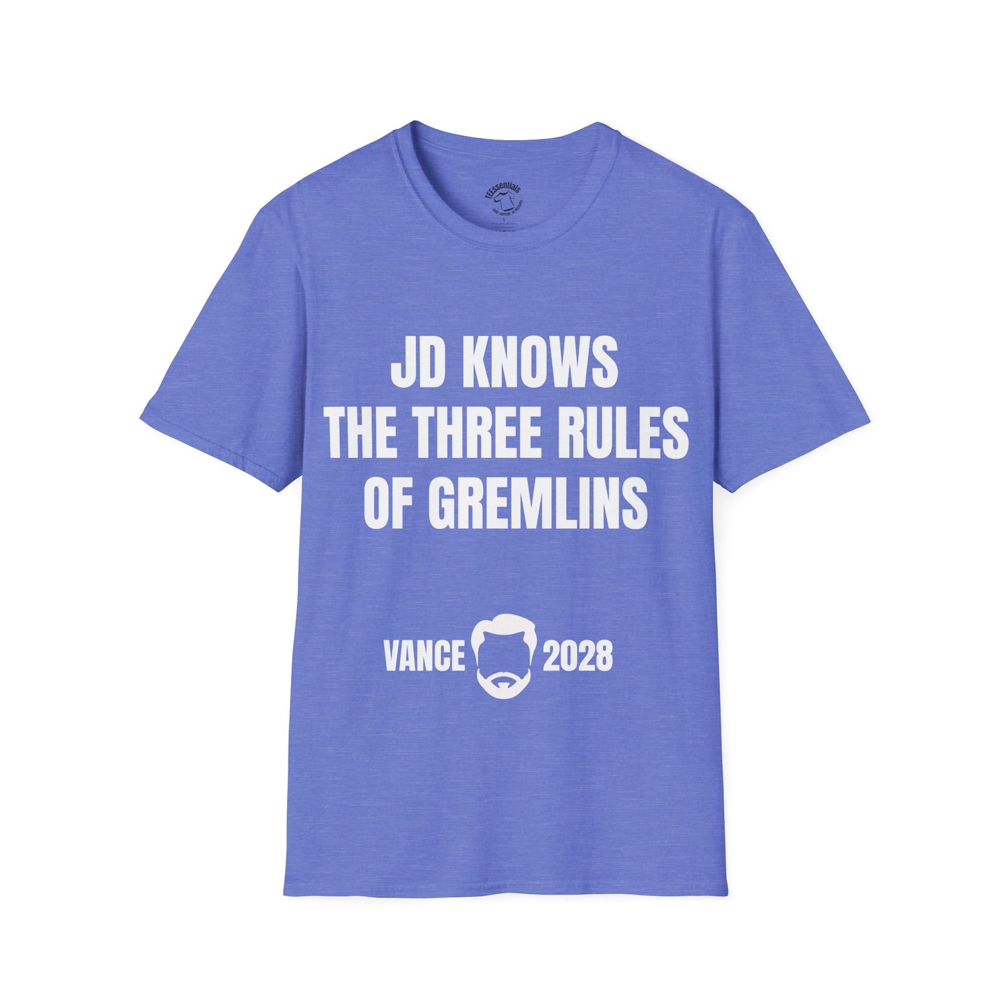 JD Gremlins Rules T-Shirt — “JD Knows The Three Rules” Vance 2028