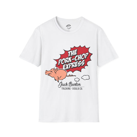 Pork-Chop Express T-Shirt — Retro Trucking Pig Graphic Tee