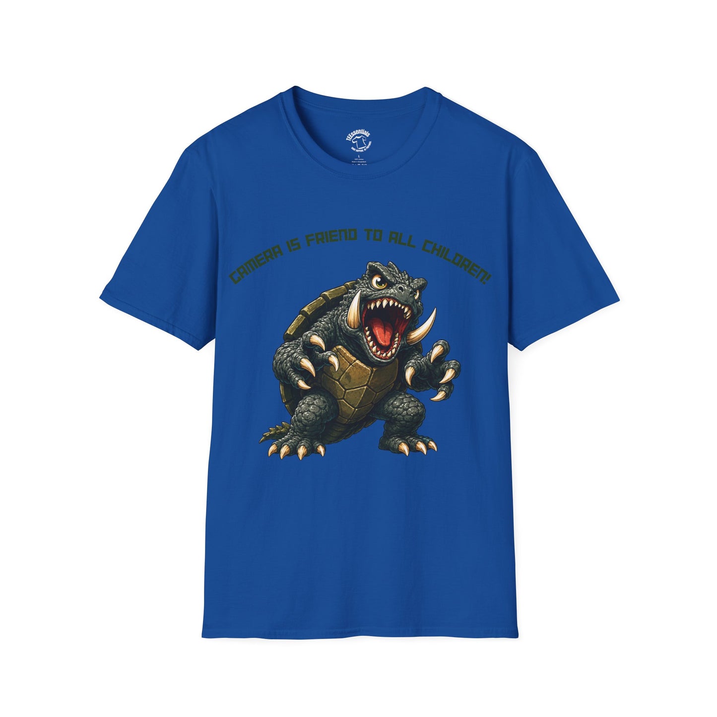 T-Shirt — 'Gamera Is Friend To All Children' Retro Monster Turtle Graphic Tee
