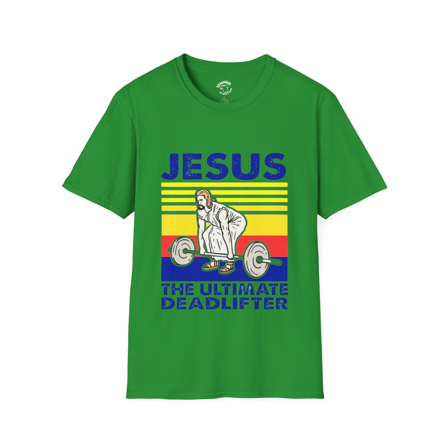 Jesus The Ultimate Deadlifter Tee — Christian Fitness Graphic T-Shirt