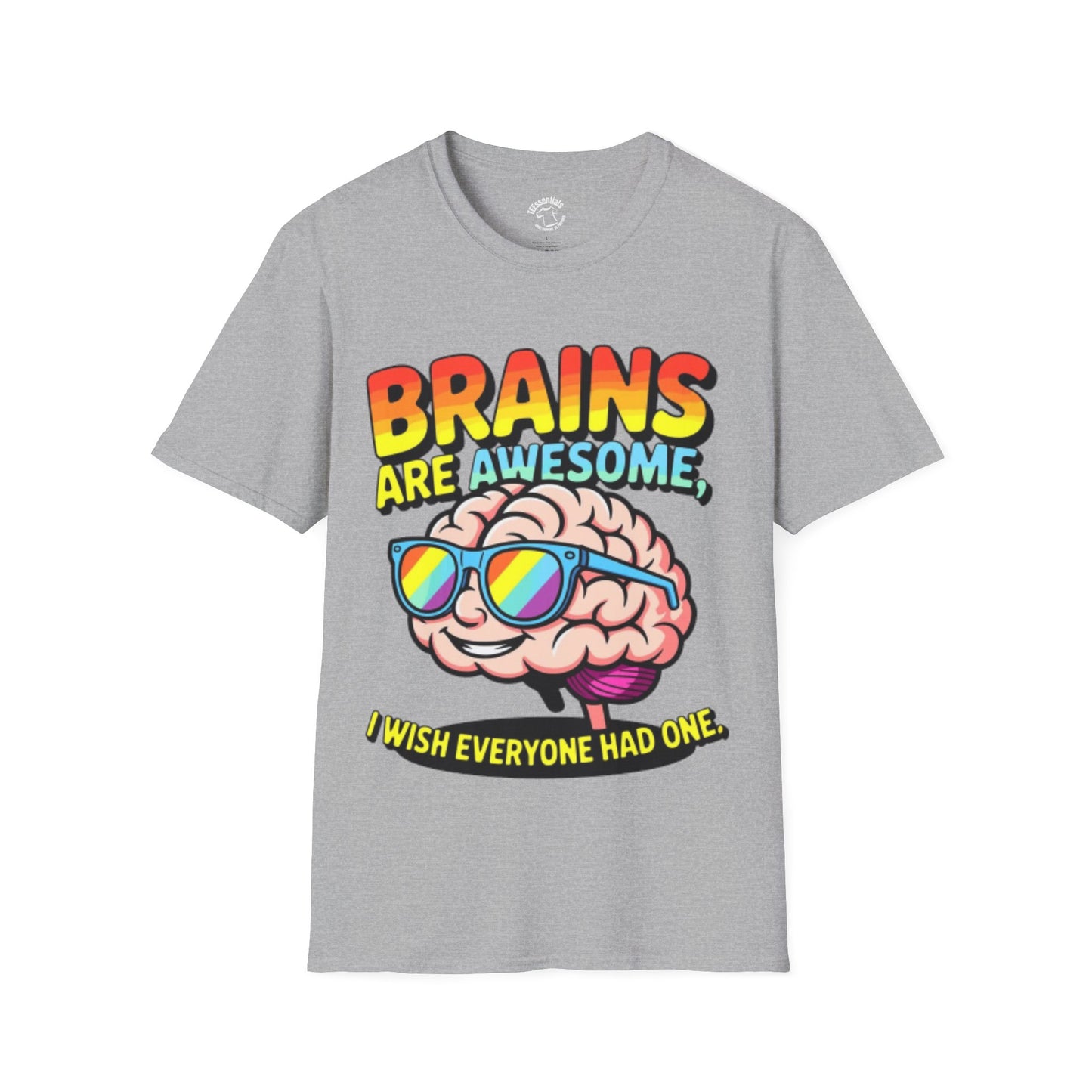 Brains Are Awesome T-Shirt — Funny Retro Brain Graphic Tee