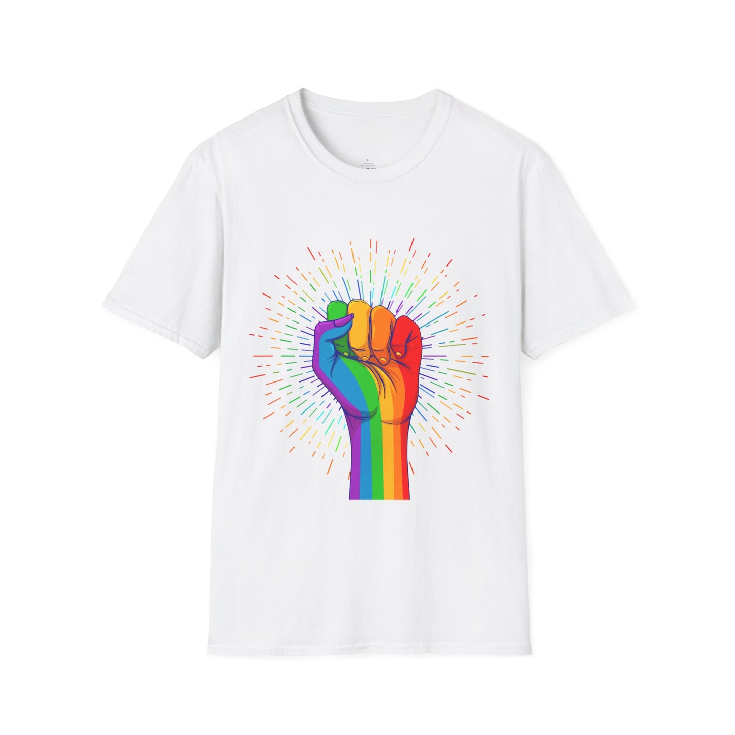Rainbow Pride Fist T-Shirt — LGBTQ+ Equality Tee