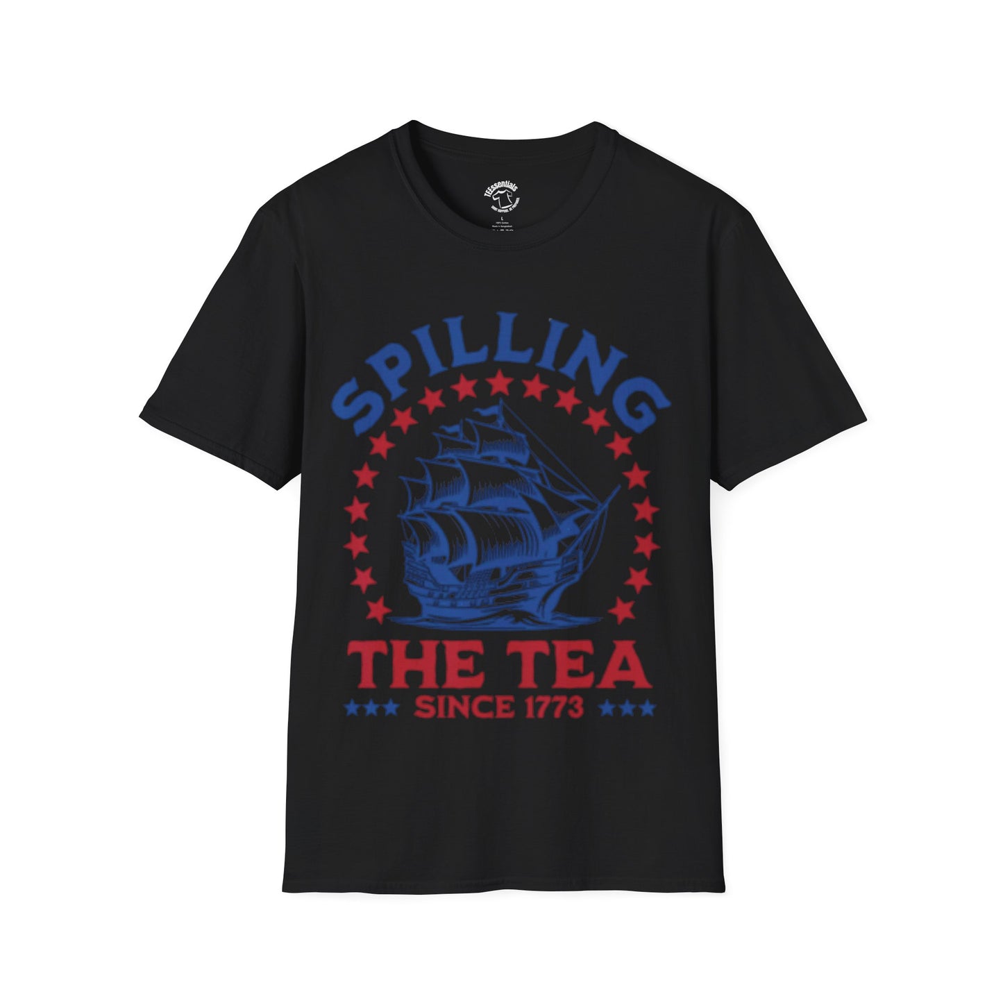 T-Shirt — "Spilling The Tea Since 1773" Patriotic Boston Tea Party Ship Tee