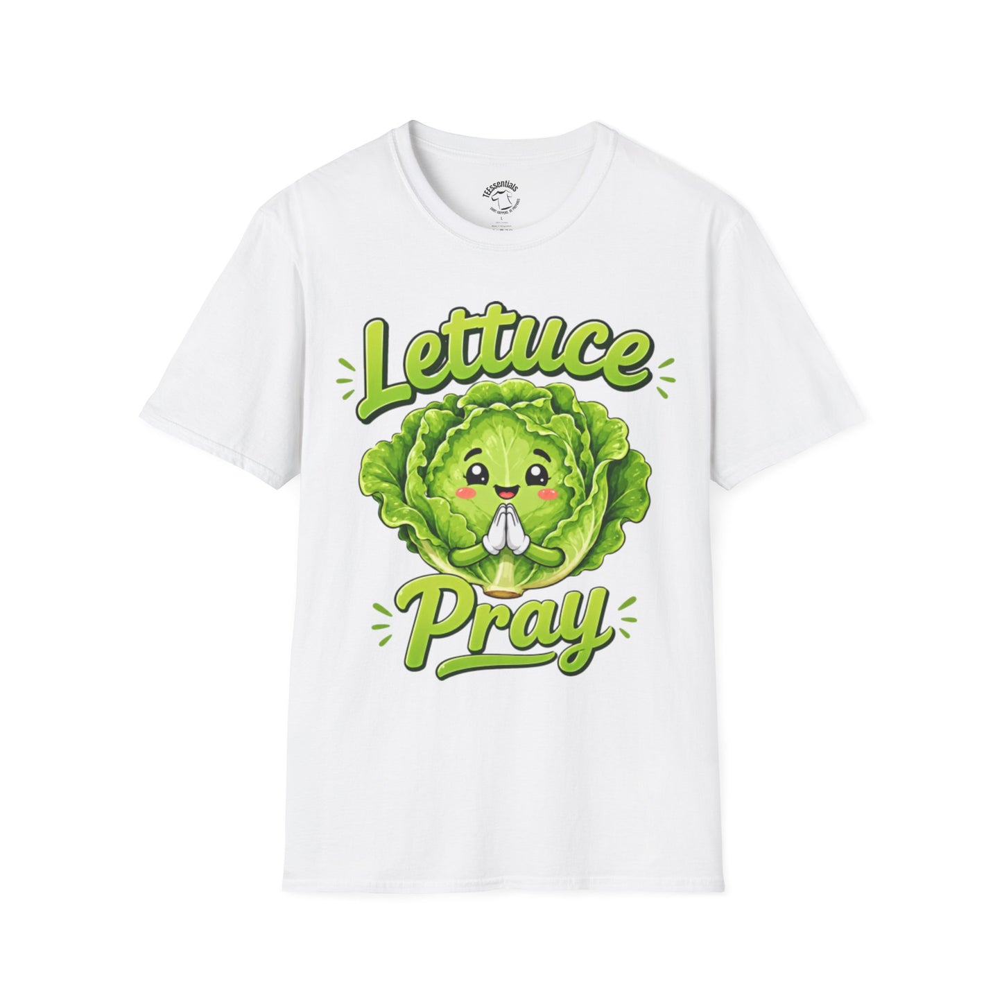 Lettuce Pray T‑Shirt — Cute Praying Lettuce Graphic Tee