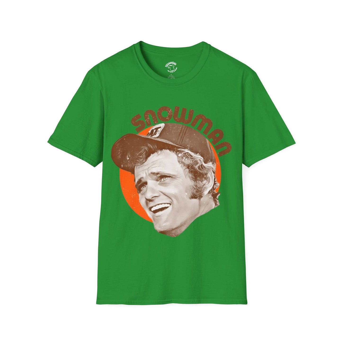 Snowman Retro Portrait T-Shirt — Vintage 70s Smokey Graphic Tee