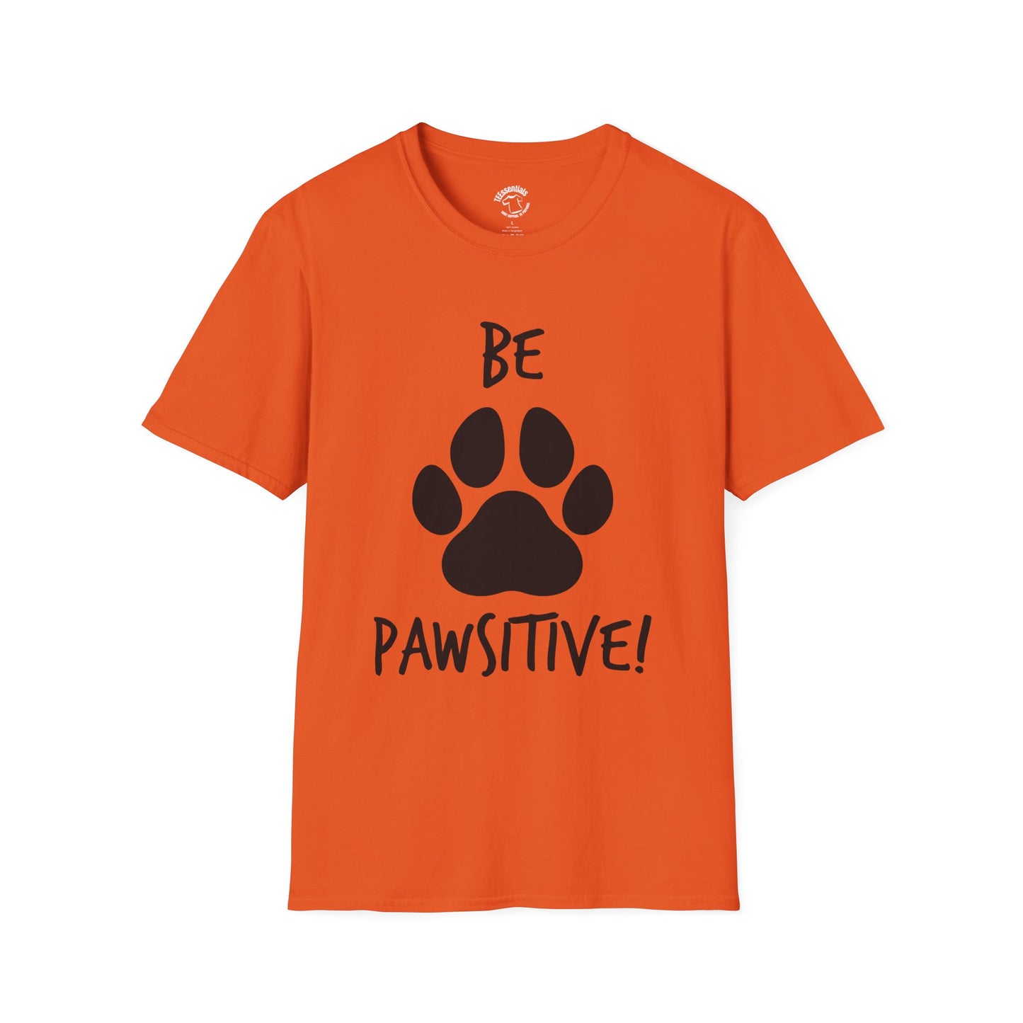 Be Pawsitive Paw Print T-Shirt
