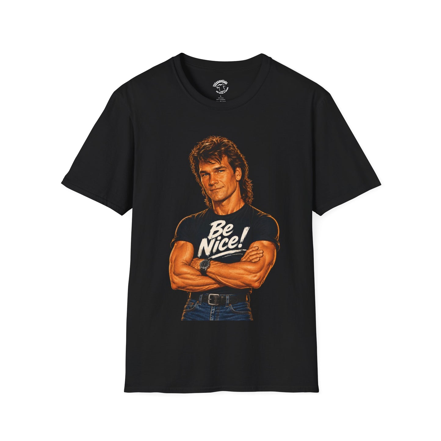 T-Shirt — Retro 'Be Nice!' Roadhouse Dalton Graphic Tee