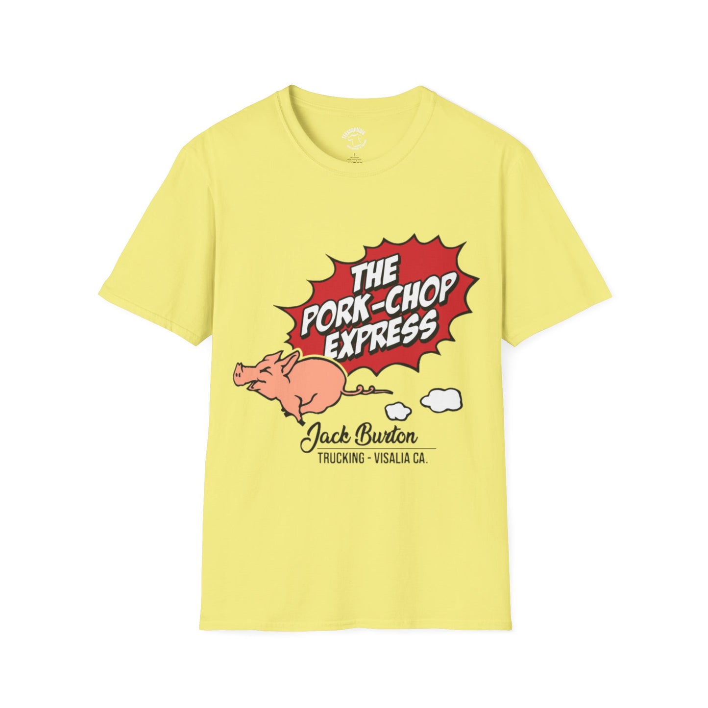 Pork-Chop Express T-Shirt — Retro Trucking Pig Graphic Tee